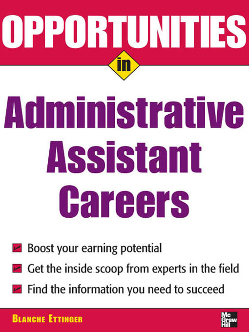 Title details for Opportunities in Administrative Assistant Careers by Blanche Ettinger - Available